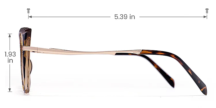 Jovi warm tortoise   Plastic  Eyeglasses, size view