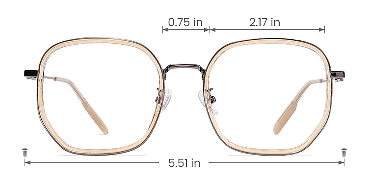 Sookie champagne gun   Plastic  Eyeglasses, size view