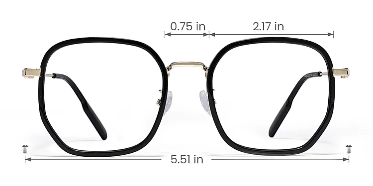 Sookie black   Plastic  Eyeglasses, size view