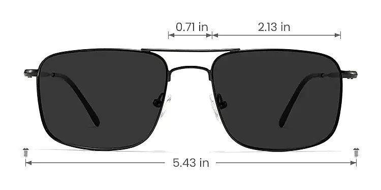 Brac black   Metal  Sunglasses, size view