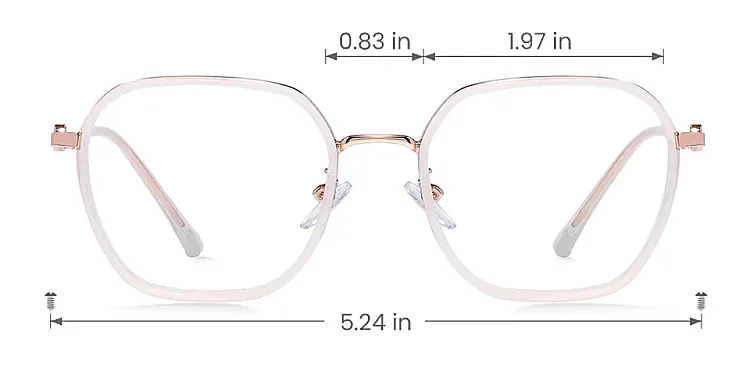 Amore cream   Plastic  Eyeglasses, size view