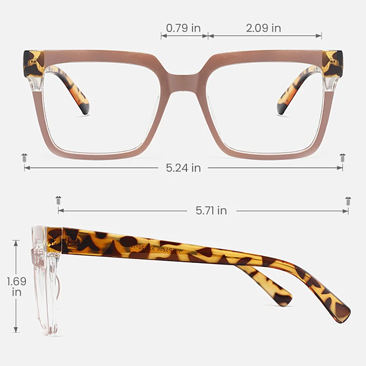 Sloane pink warm tortoise   Plastic  Eyeglasses, size view