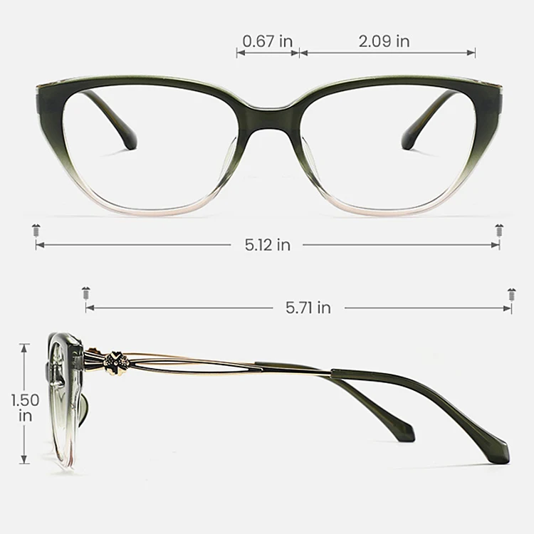 Calanthe seaweed champagne   Plastic  Eyeglasses, size view