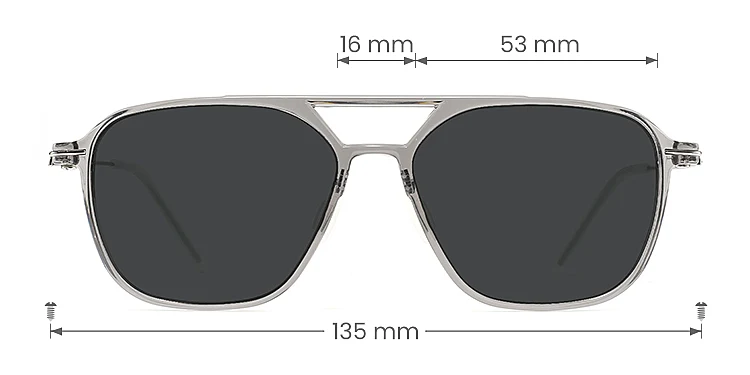 Heimann grey   Plastic  Sunglasses, size view