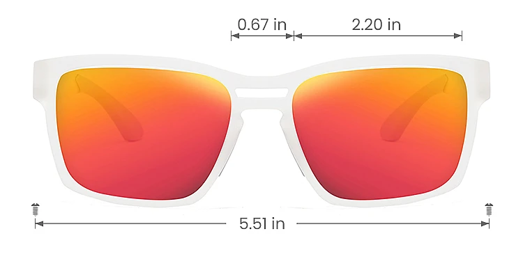 Elmer white   TR90  Sunglasses, size view