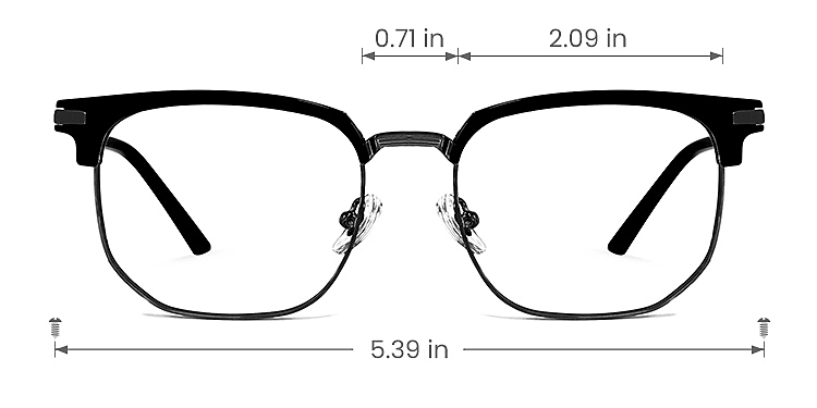 Lyric black   Plastic  Eyeglasses, size view