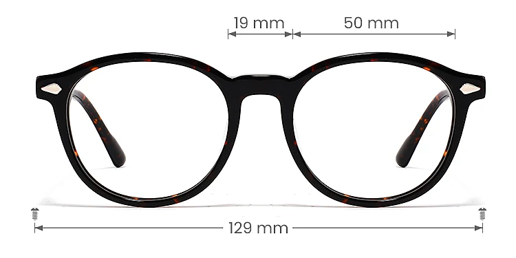 Carley warm tortoise   Acetate  Eyeglasses, size view