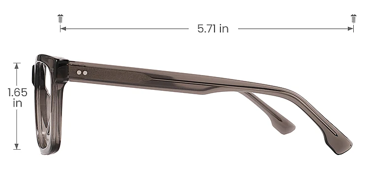 Yves brown   Acetate  Eyeglasses, size view