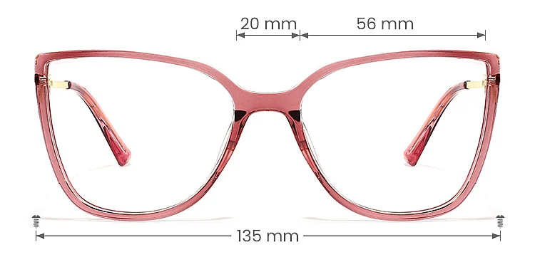 Yedda purple   Plastic  Eyeglasses, size view