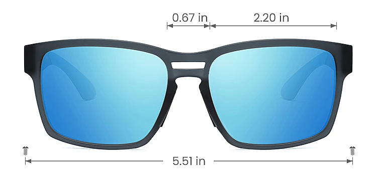 Elmer dark grey   TR90  Sunglasses, size view