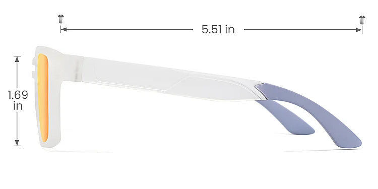 Elmer white   TR90  Sunglasses, size view