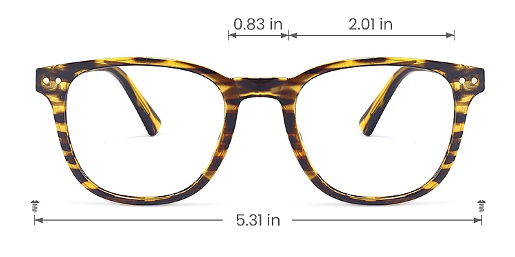 Helix warm tortoise   Plastic  Eyeglasses, size view