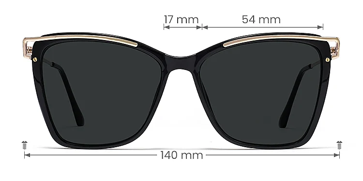 Cili black   Plastic  Sunglasses, size view