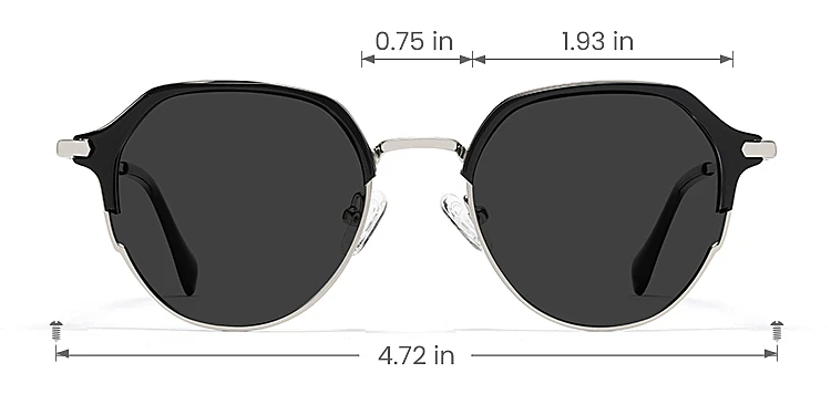 Kori black   Metal  Sunglasses, size view