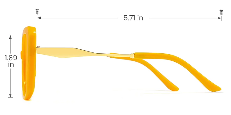 Cryder orange   Plastic  Eyeglasses, size view