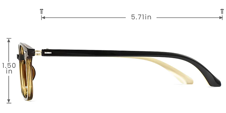 Barry brown   Plastic  Eyeglasses, size view