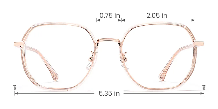 Love champagne   Plastic  Eyeglasses, size view
