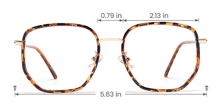Vicky warm tortoise   Plastic  Eyeglasses, size view