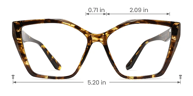 Babe warm tortoise   Plastic  Eyeglasses, size view