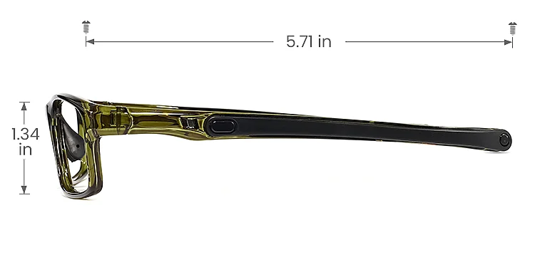 Edward seaweed   TR90  Eyeglasses, size view