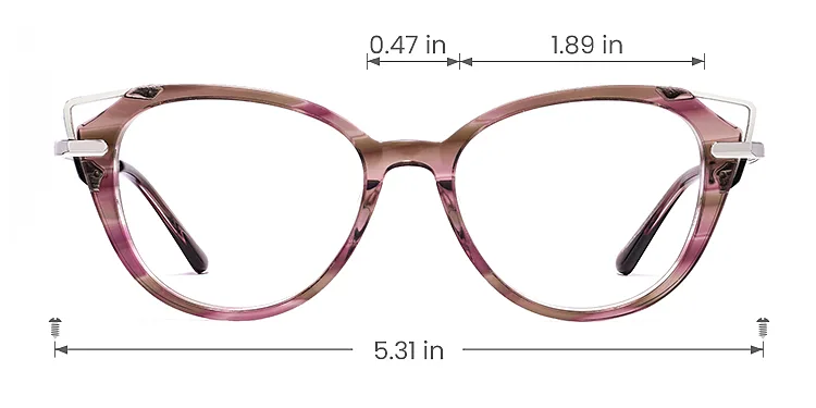 Lipp floral   Acetate  Eyeglasses, size view