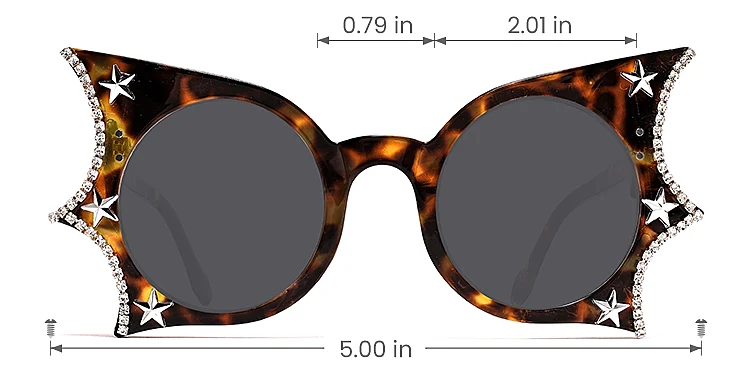 Jenna warm tortoise   Plastic  Sunglasses, size view