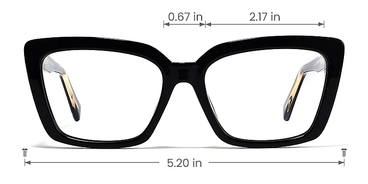 Torah black   Plastic  Eyeglasses, size view