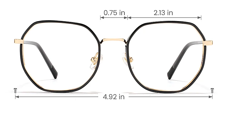 Lovely black   Plastic  Eyeglasses, size view
