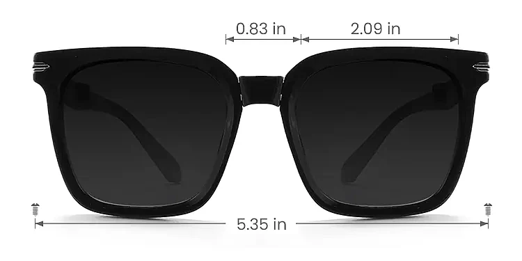 Joya black   Plastic  Sunglasses, size view