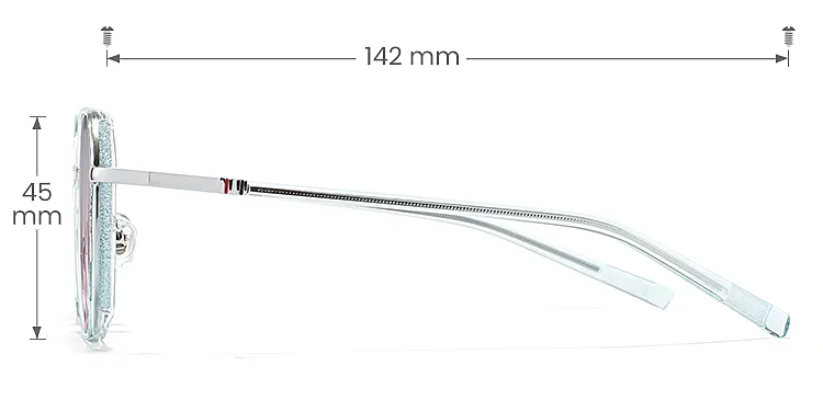 Lovely clear blue   Plastic  Sunglasses, size view