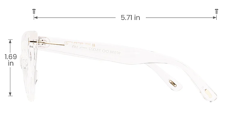 Eudora clear   Acetate  Eyeglasses, size view