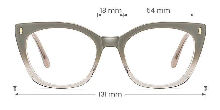 Honor gradient grey   Acetate  Eyeglasses, size view