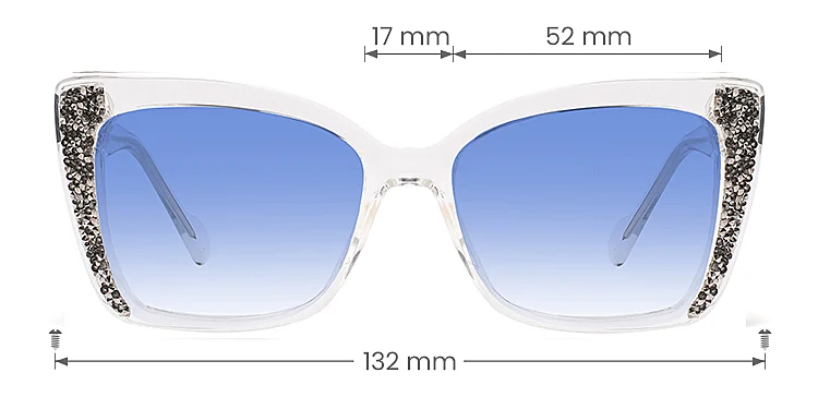 Tolek clear   Plastic  Sunglasses, size view