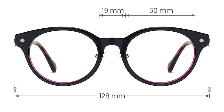 Jetta black warm tortoise   Acetate  Eyeglasses, size view