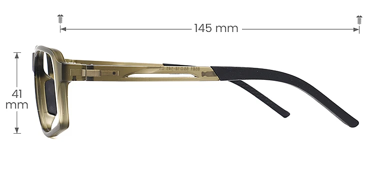 Basil seaweed   Plastic  Eyeglasses, size view