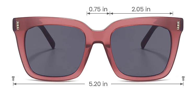 Kael carmine   Plastic  Sunglasses, size view