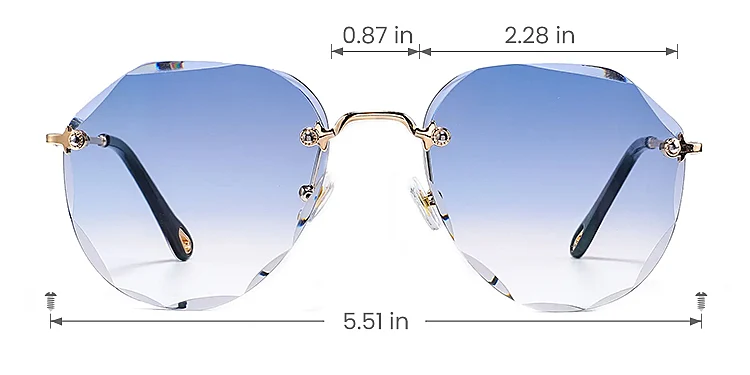 Summer gold   Plastic  Sunglasses, size view