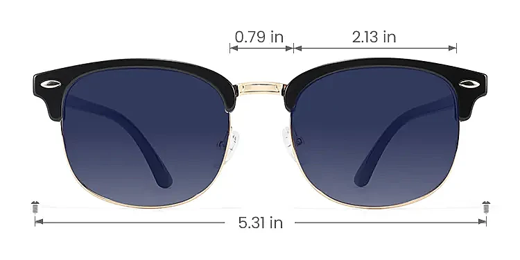 Mayes black   TR90  Sunglasses, size view