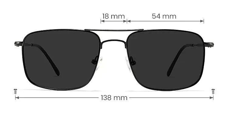 Brac black   Metal  Sunglasses, size view