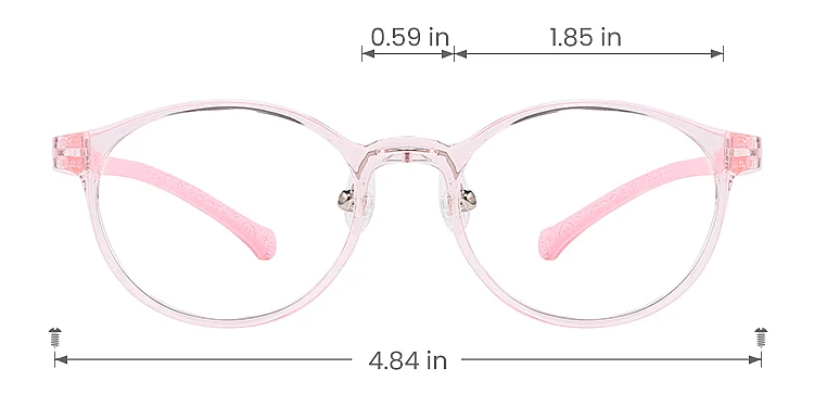 Dayan pink   Plastic  Eyeglasses, size view