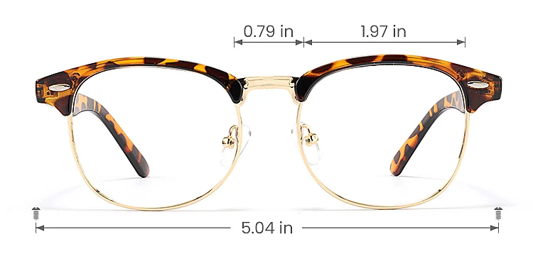 Sigrid warm tortoise gold   Plastic  Eyeglasses, size view