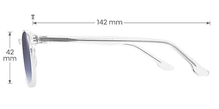 Fay clear   Acetate  Sunglasses, size view