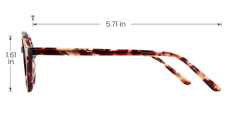 Agatha brown   Acetate  Eyeglasses, size view