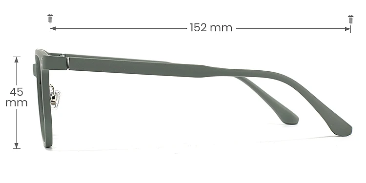 Picus green   Plastic  Eyeglasses, size view