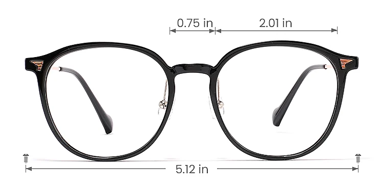 Fourney black   Plastic  Eyeglasses, size view