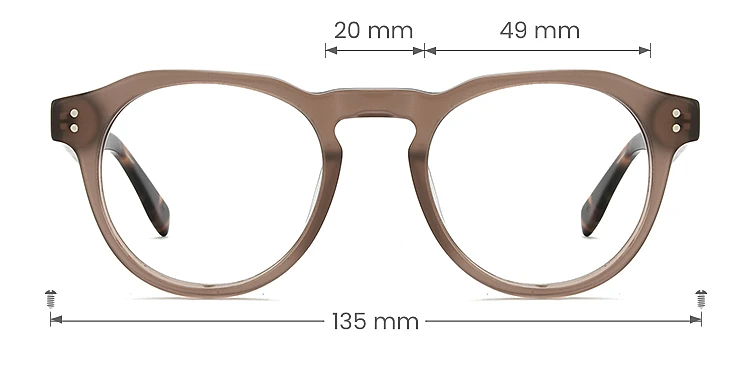 Jackie brown   Acetate  Eyeglasses, size view