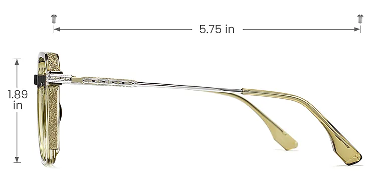 Romola seaweed   Plastic  Eyeglasses, size view