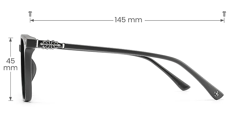 Suellen black   Plastic  Sunglasses, size view