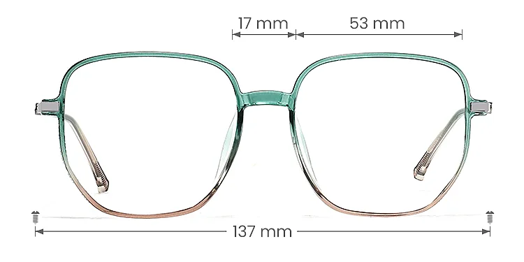 Carolyn green brown   Plastic  Eyeglasses, size view