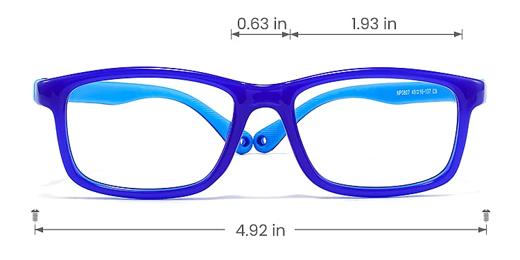 Penn blue   Plastic  Eyeglasses, size view